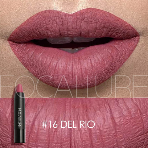 FOCALLURE 19 Colors Matte Lipsticks Waterproof Matte Lipstick Lip Sticks Cosmetic Easy to Wear Lipstick Matte Batom Makeup