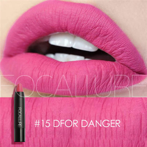 FOCALLURE Matte Lipstick 19 Colors Waterproof Long-lasting Easy to Wear Maquiagem Profesional Lipstick Nude Lips