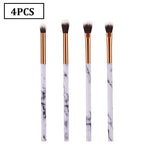 10PCS Makeup Brushes Face Powder Foundation Eyelash Eyeshadow Make up Brushes Set Marbling Synthetic Hair Brush Pincel Maquiagem