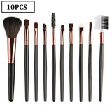 10PCS Makeup Brushes Face Powder Foundation Eyelash Eyeshadow Make up Brushes Set Marbling Synthetic Hair Brush Pincel Maquiagem