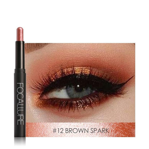 FOCALLURE Pearl Eyeshadow Pencil Fashion Fast Drying Natural Eye Shadow Pen Makeup Cosmestic Tools Beauty Care Gift Dropshipping