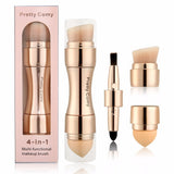 4 in 1 Makeup Tool Foundation Eyebrow Eyeliner Blush Powder Cosmetic Concealer Professional Makeup Brushes