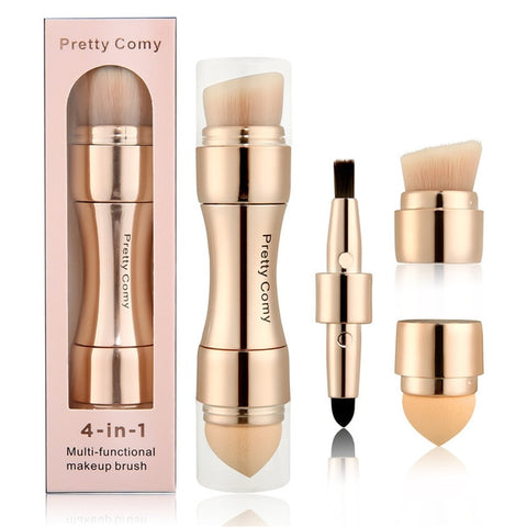 4 in 1 Makeup Tool Foundation Eyebrow Eyeliner Blush Powder Cosmetic Concealer Professional Makeup Brushes