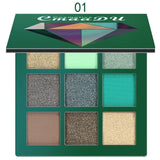 New Cosmetic Fashion Matte Eye shadow Cream Makeup Party Palette Shimmer Set 9 Colors Eyeshadow 2018