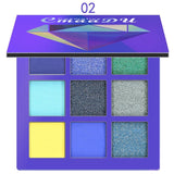 New Cosmetic Fashion Matte Eye shadow Cream Makeup Party Palette Shimmer Set 9 Colors Eyeshadow 2018