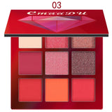 New Cosmetic Fashion Matte Eye shadow Cream Makeup Party Palette Shimmer Set 9 Colors Eyeshadow 2018