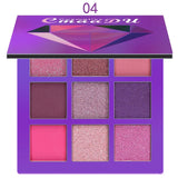 New Cosmetic Fashion Matte Eye shadow Cream Makeup Party Palette Shimmer Set 9 Colors Eyeshadow 2018