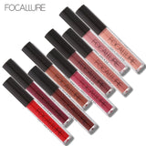 FOCALLURE Matte Velvet Lipstick Waterproof Moisturizer Smooth Lip Stick Long-lasting Lip Gloss Cosmetic Beauty Makeup