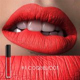 FOCALLURE Matte Velvet Lipstick Waterproof Moisturizer Smooth Lip Stick Long-lasting Lip Gloss Cosmetic Beauty Makeup